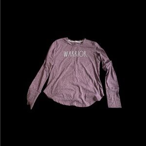 Rae Dunn Warriors  Long Sleeve T-Shirt burgundy M